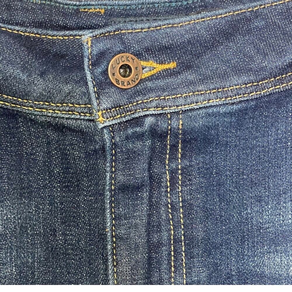 Lucky Brand Georgia Boyfriend jeans denim dark blue stretch size 22W - Picture 2 of 7